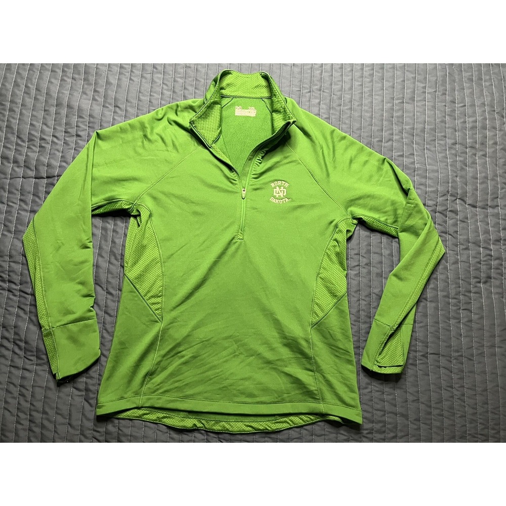 Under Armour Semi-Fitted Cold Gear Pullover University North Dakota XL Green